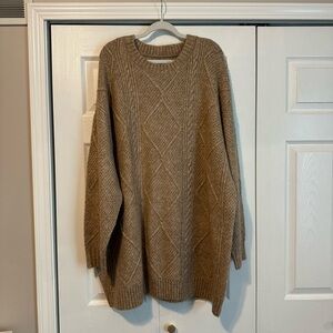 American Eagle Outfitters Brown Knit Sweater Dress